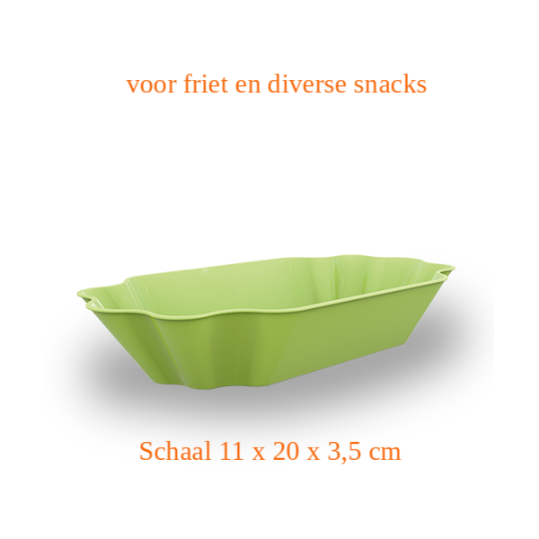 schaal 11 x 20 x 3,5 cm