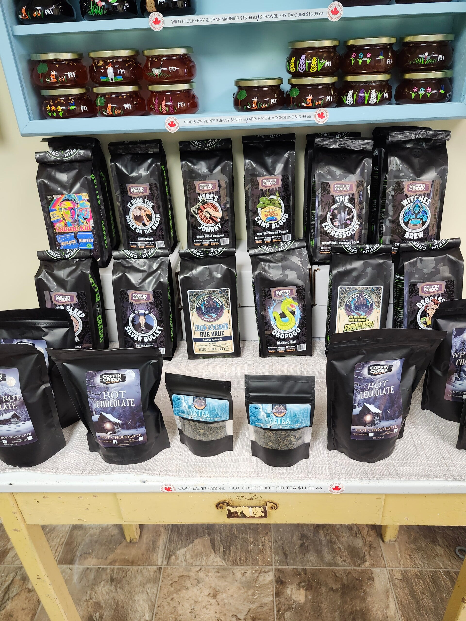 Coffee in both Ground and Whole Bean