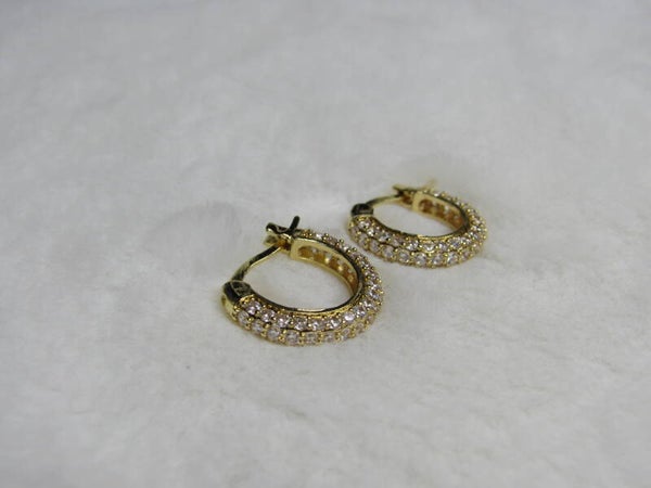 Diamond Pavé Hoop Earrings