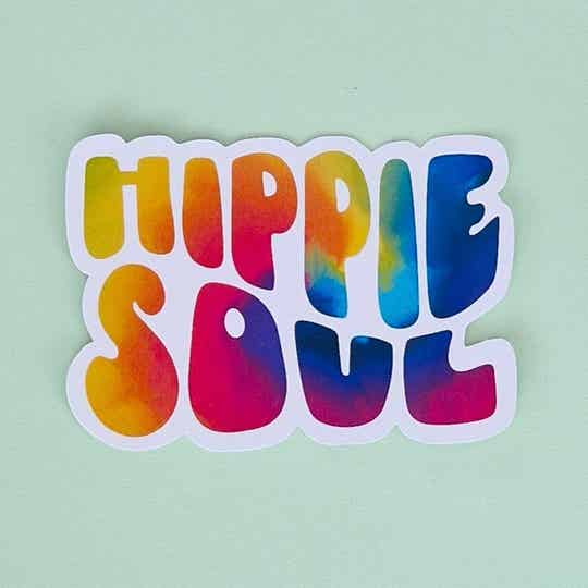 Losse sticker 'Hippie Soul'
