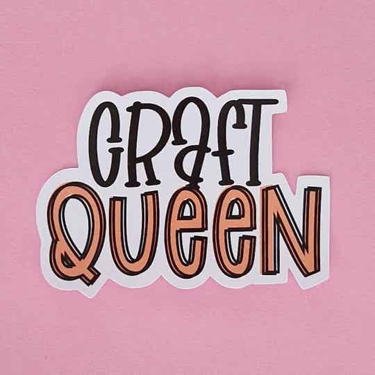 Losse sticker 'Craft Queen'