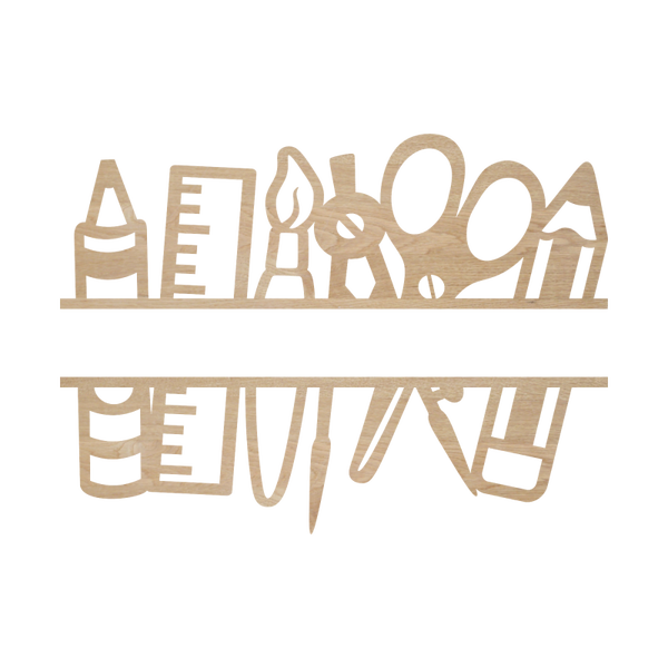 Naambord hout - Tekenen