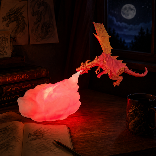 Dragon Breath Lamp (rood-goud)