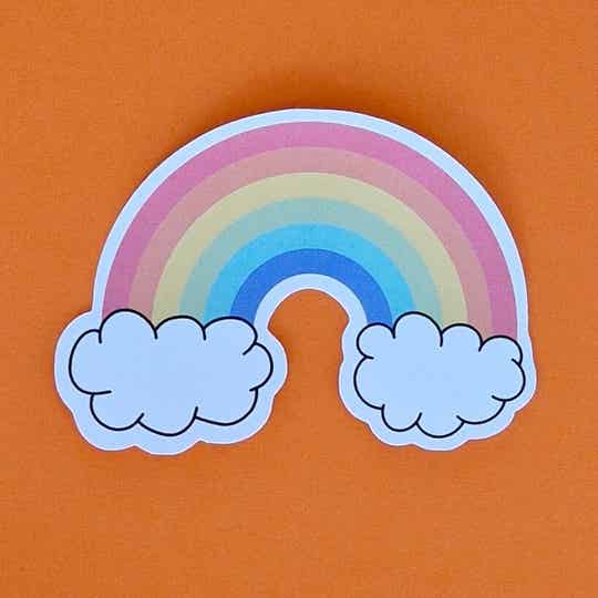 Losse sticker 'Rainbow'