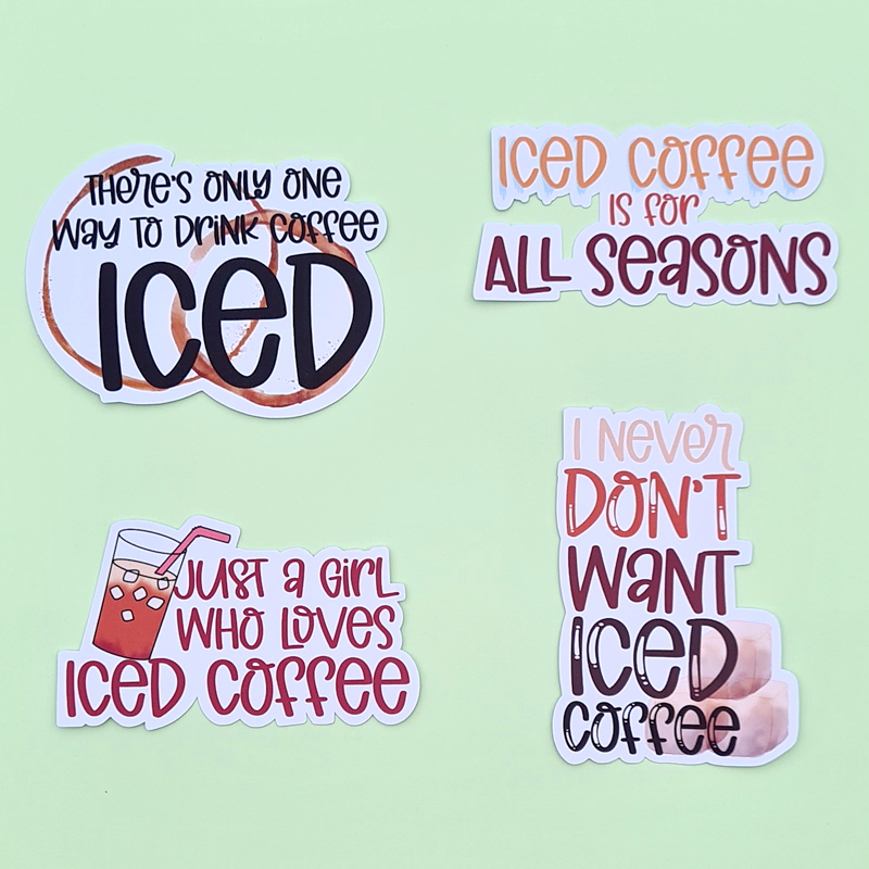 Iced Coffee (set van 4)