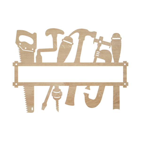 Naambord hout - Gereedschap