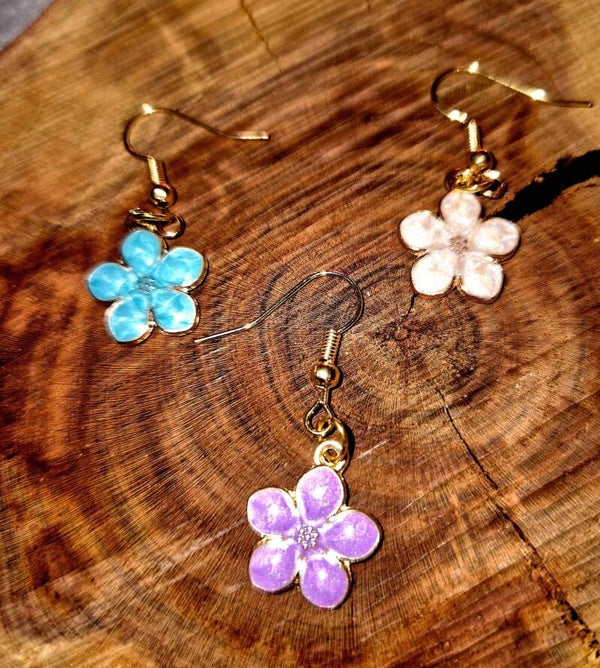 3016 Goldohrringe "Little Flowers"