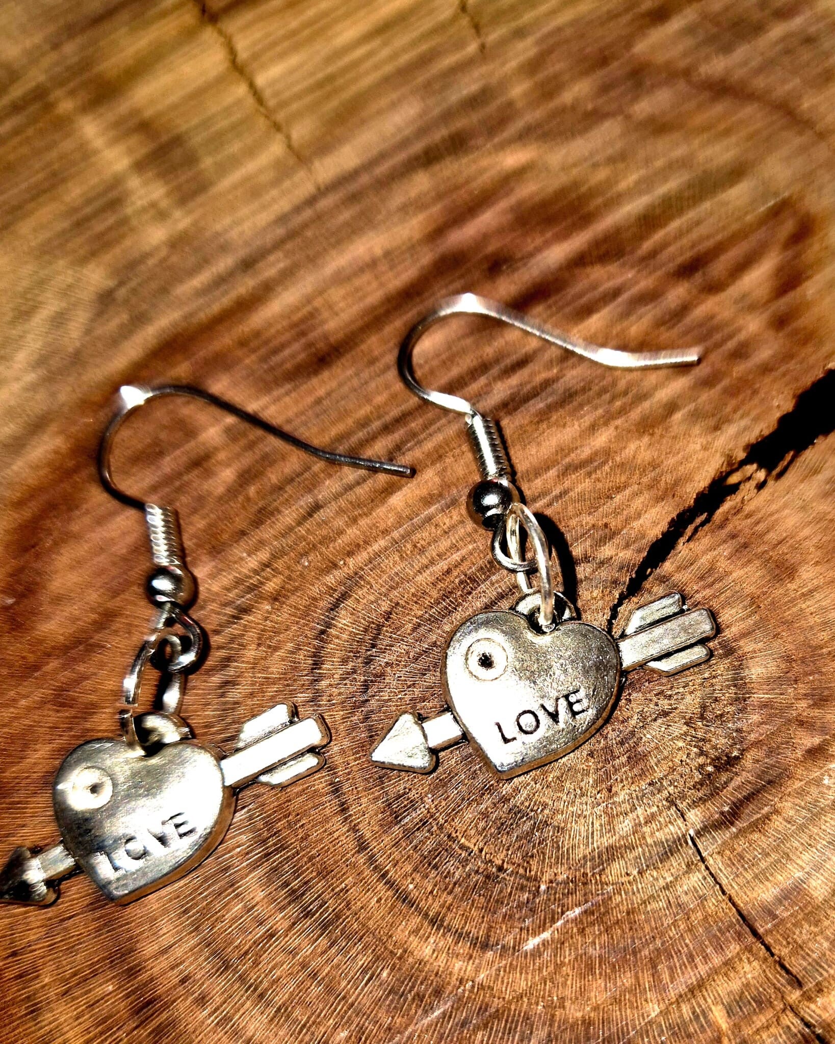 3009 Silberohrringe "Love Heart"