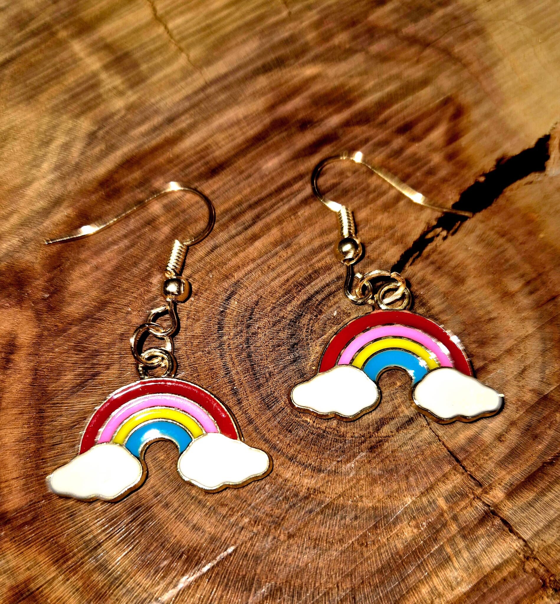 3003 Goldohrringe "Rainbow Sky"