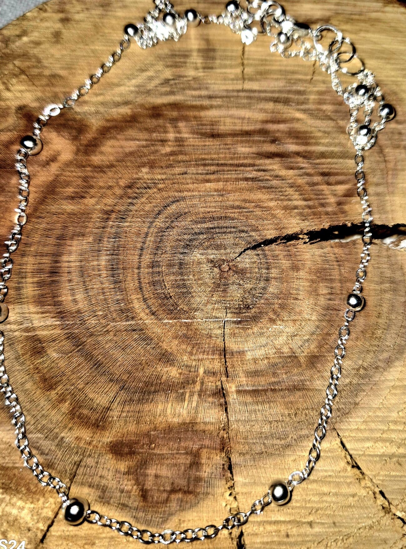 1015 Silberarmband "Black Pearl"