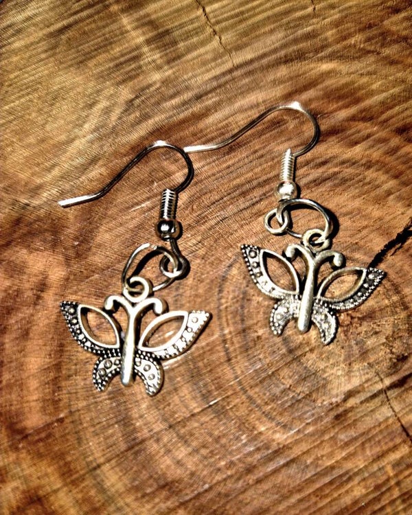 3024 Silberohrringe "Silver Butterfly"