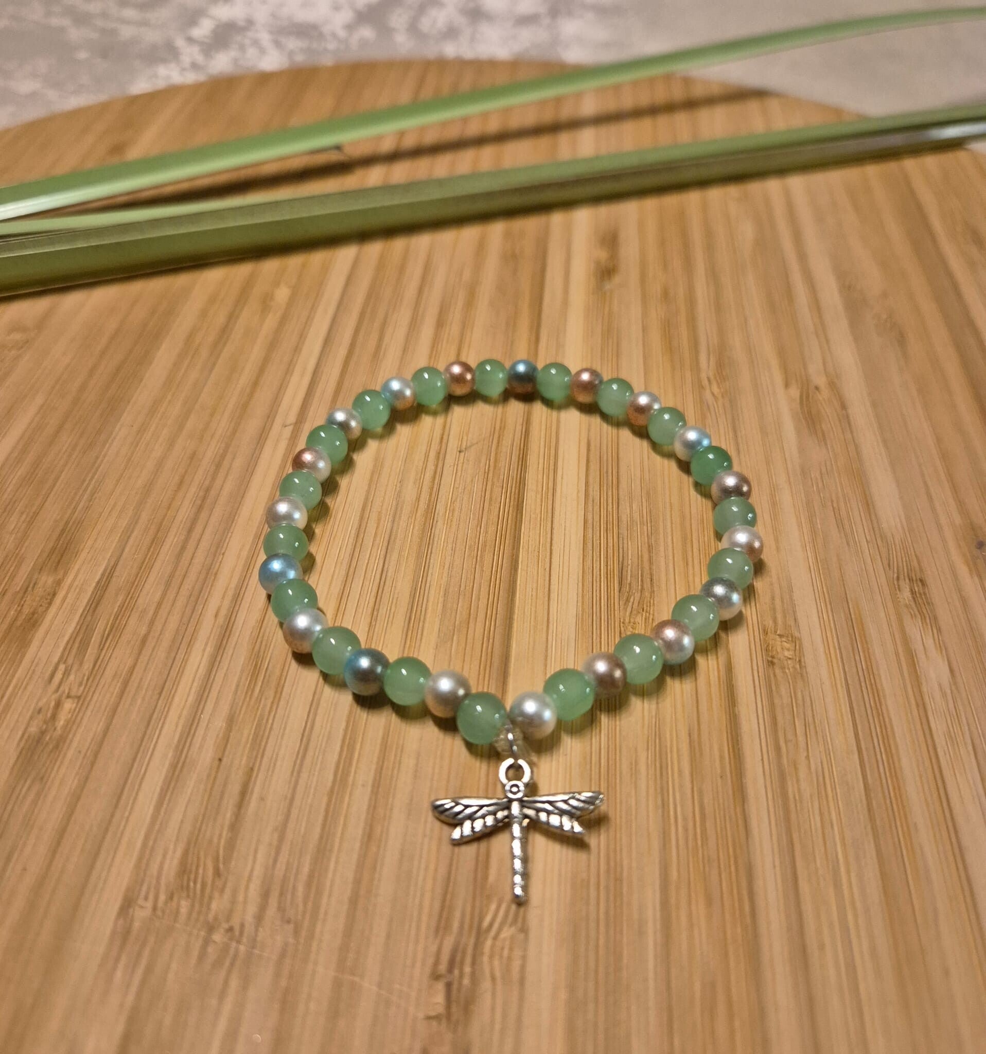 10004 Perlenarmband "Aqua Wing"