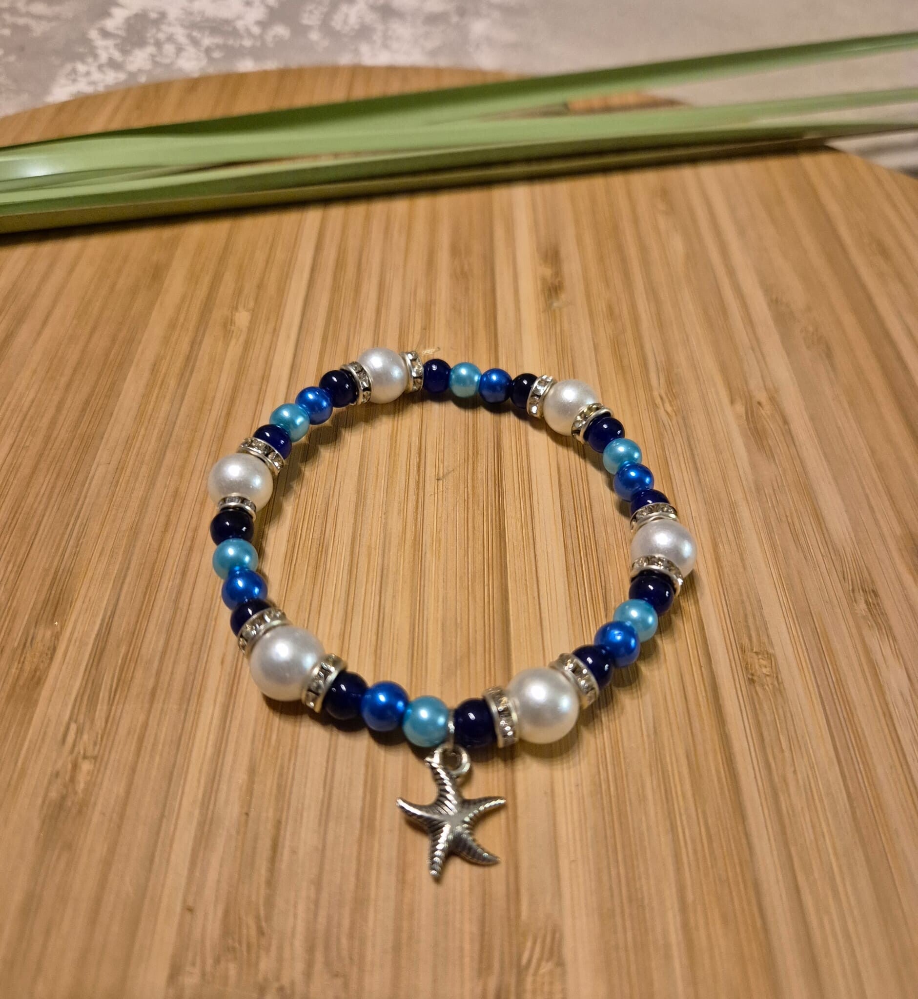 10015 Perlenarmband "Azurstern"