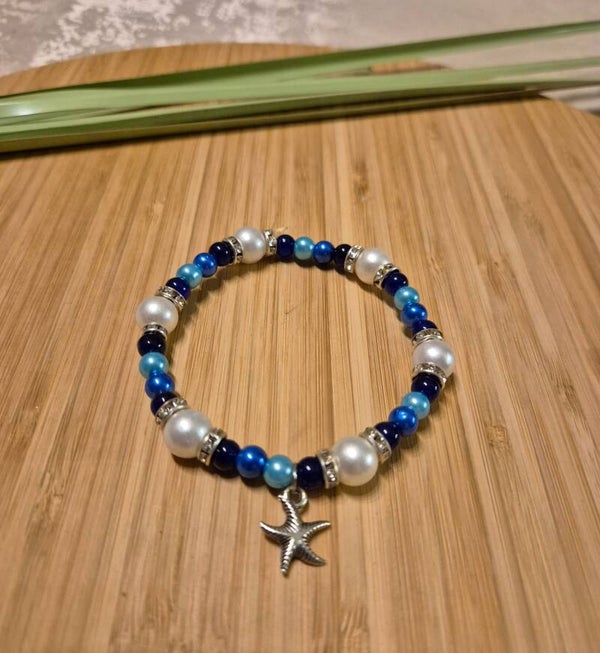 10015 Perlenarmband "Azurstern"