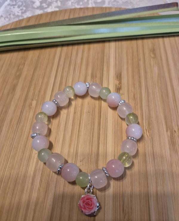 10025 Perlenarmband "Frühlingskuss"