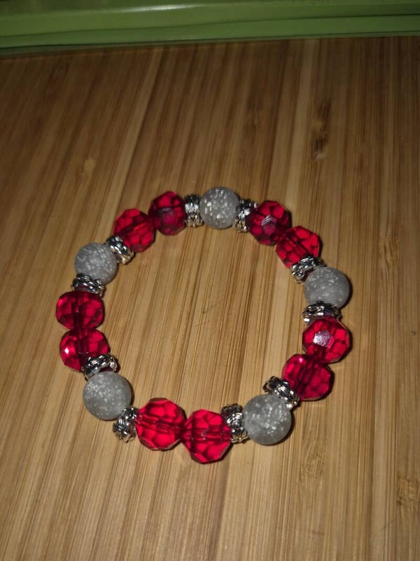 10030 Perlenarmband "Frost & Flamme"