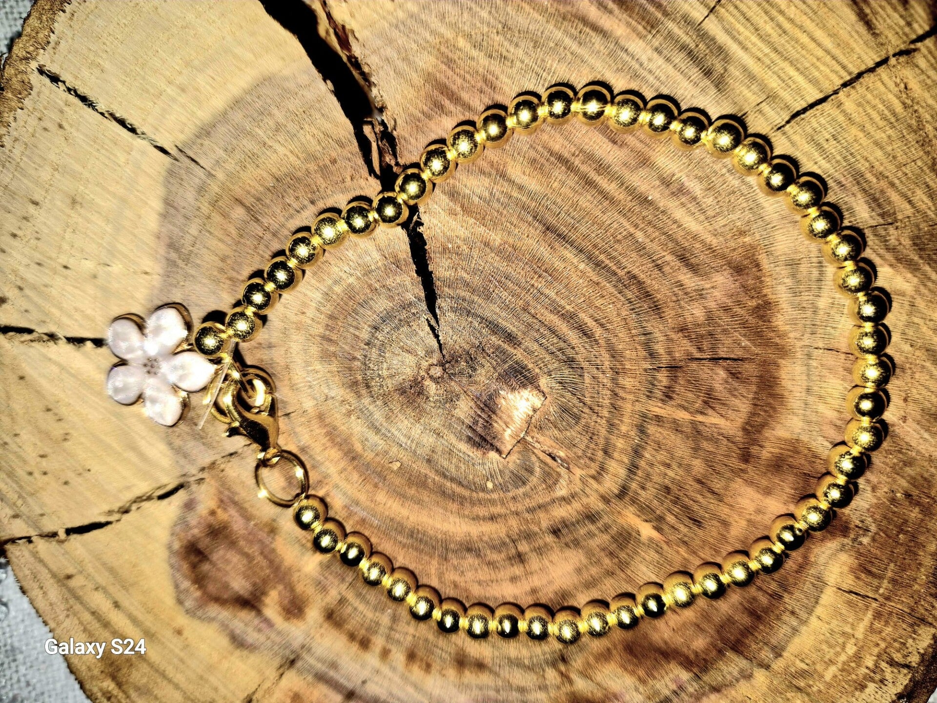 1003 Armband "Golden Flower"