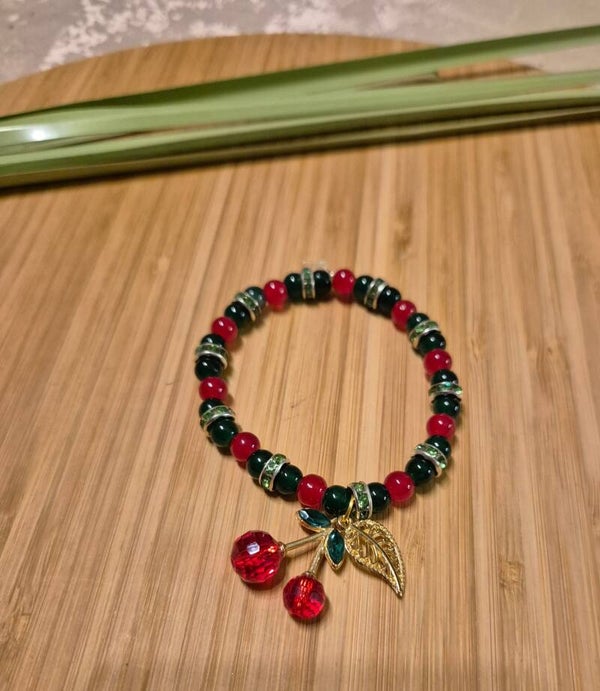 10002 Perlenarmband "Herz des Waldes"