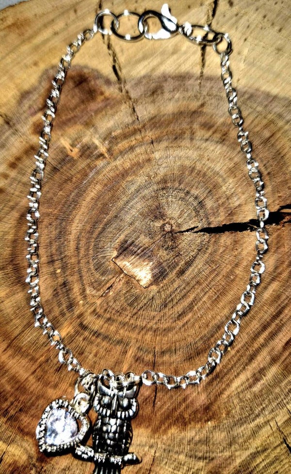 1010 Gliederarmband "Owl Heart Shine"
