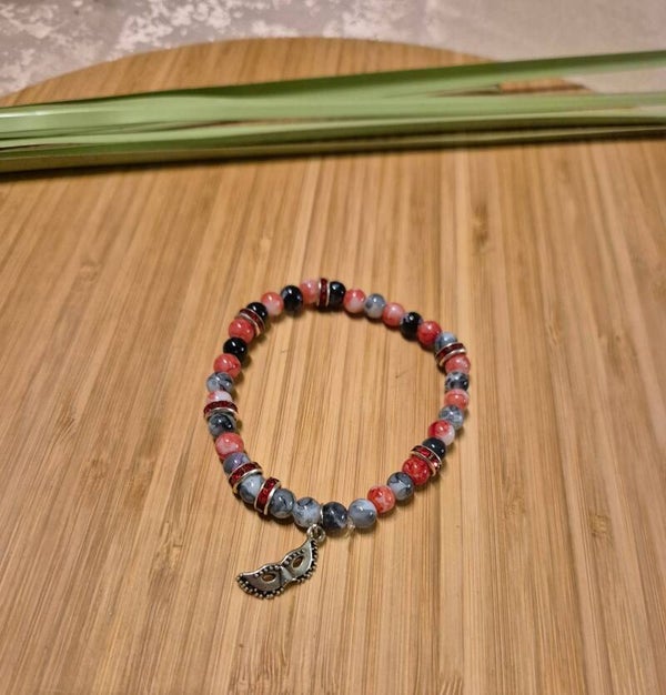 10016 Perlenarmband "Mask of the World"