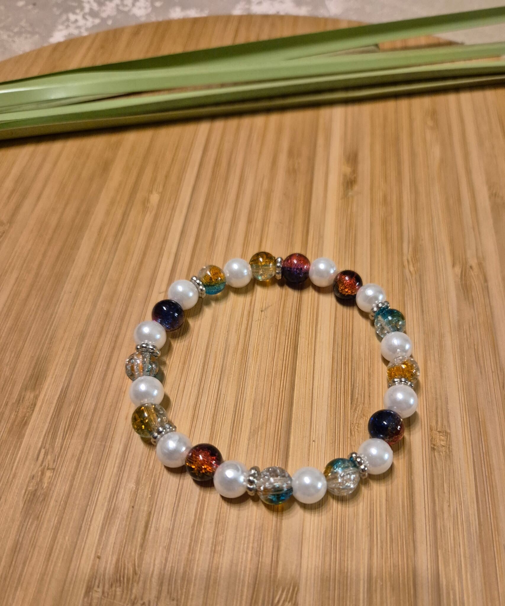 10011 Perlenarmband "Polarflamme"