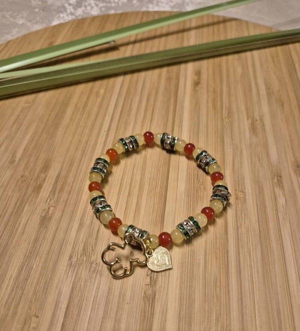 10005 Perlenarmband "Rainbow Teddy"
