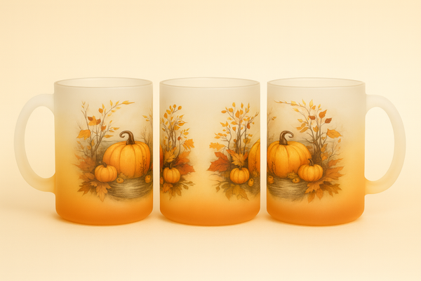 Mug givré orange Citrouille d’antan 🎃