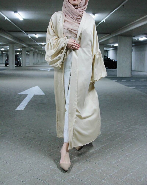 Silky abaya dress