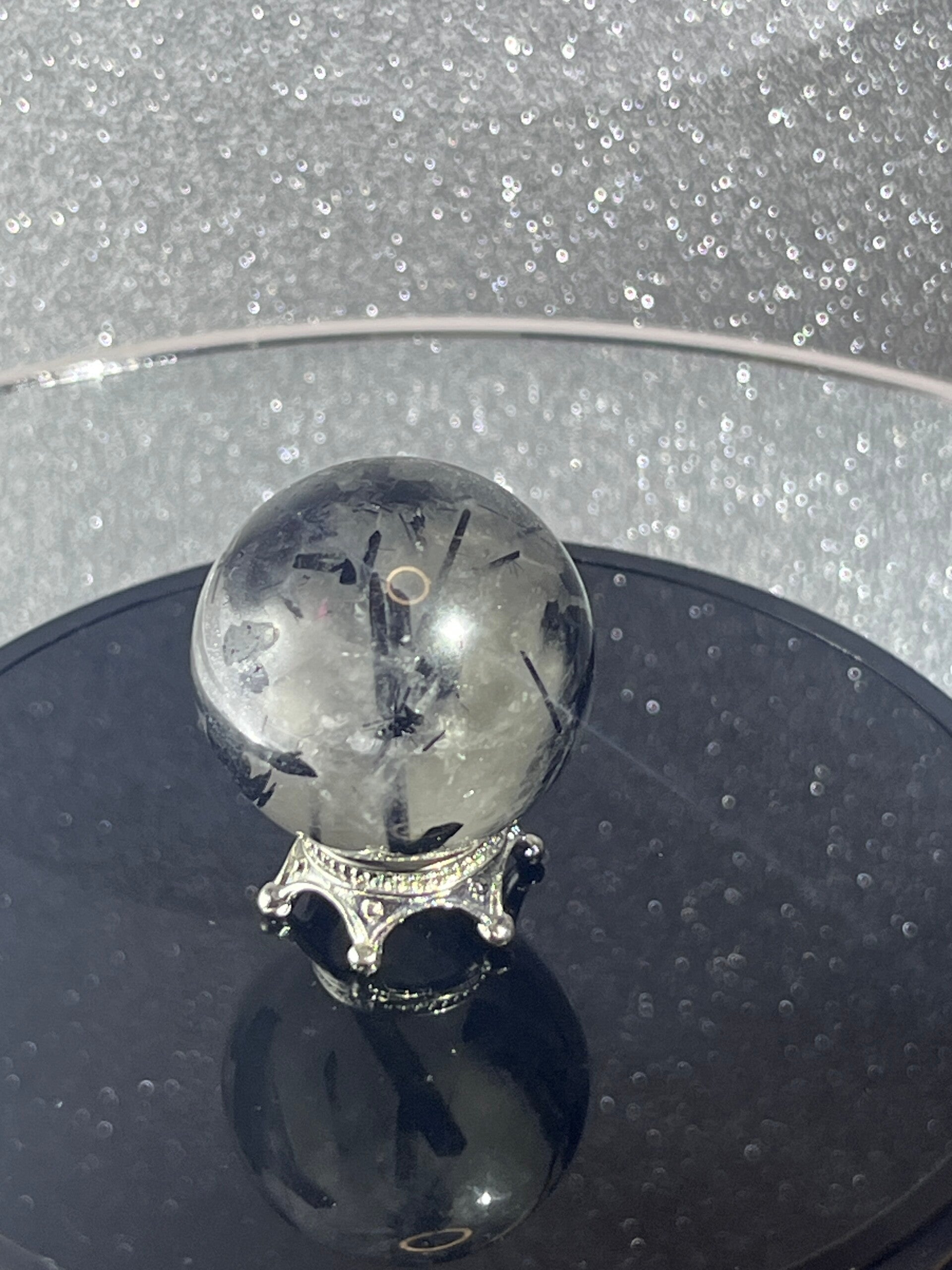 Zwart Toermalijn kwarts bolletje