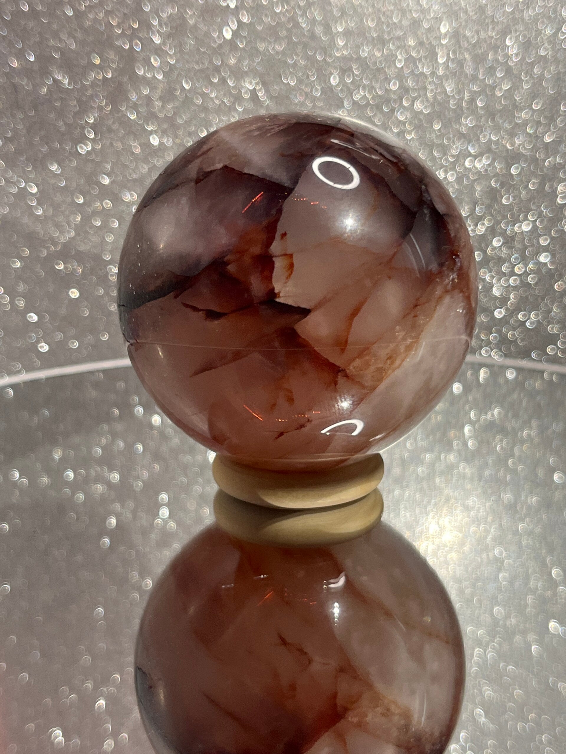 Hematoid quartz bol