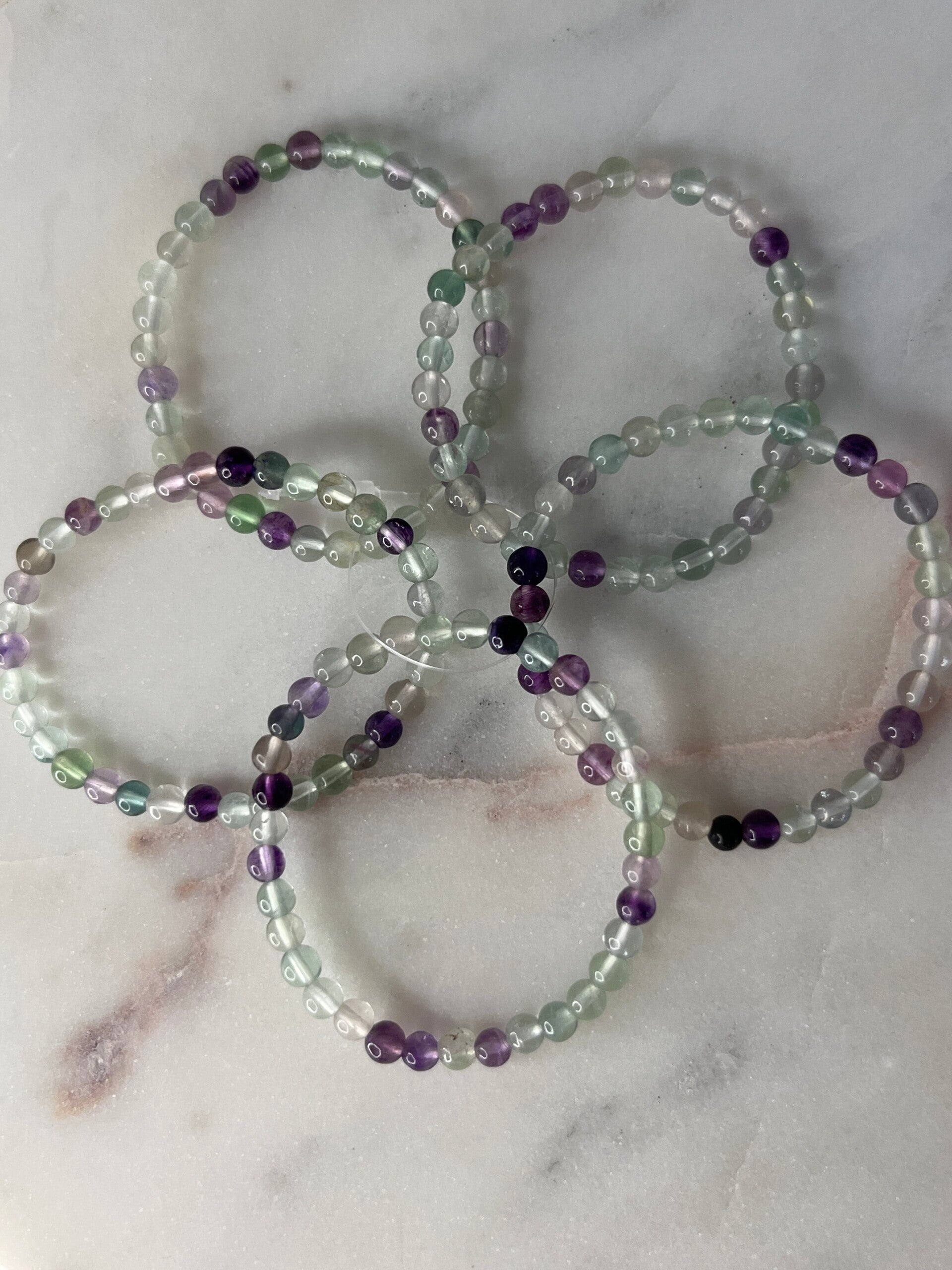 Fluoriet kinder armbandjes 4mm