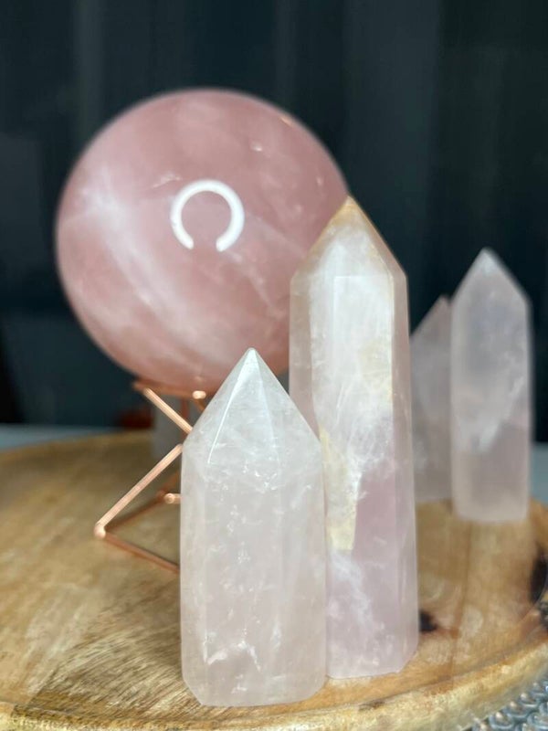 Setje Rozen Kwarts Torentjes