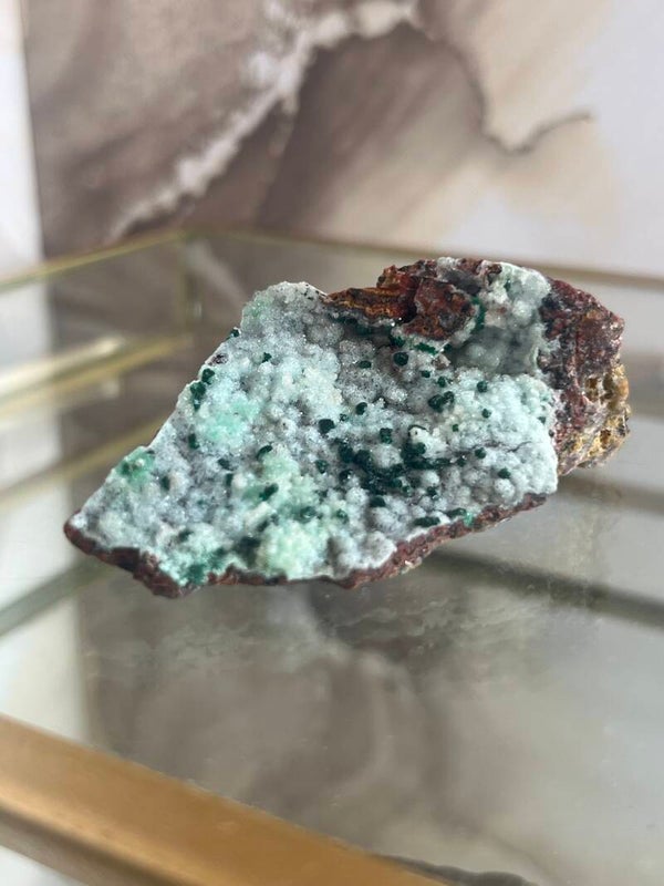 Chrysocolla met Malachiet