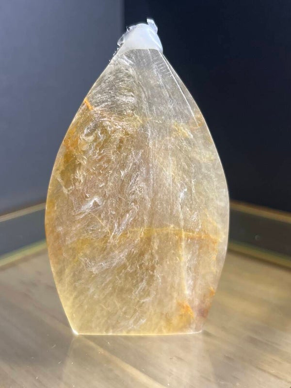 Golden Mica druppel/ speer vorm