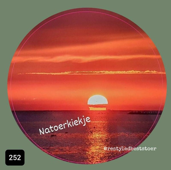 Muurcirkel Zon en Zee 252