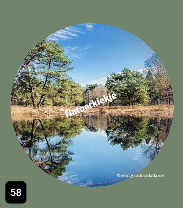 Muurcirkel Waterpartij Bomen 58