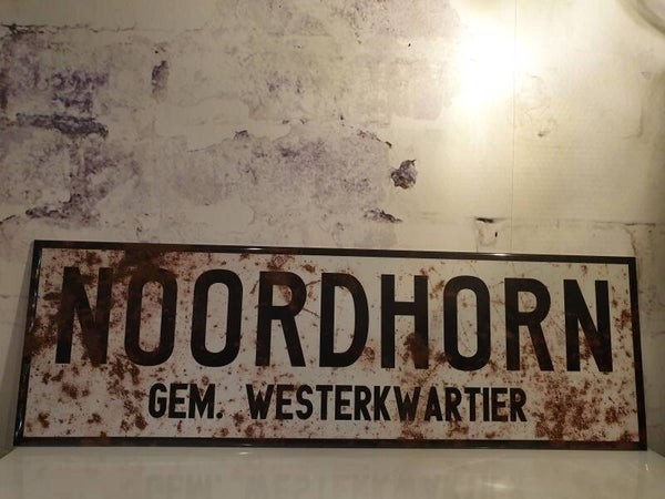 Plaatsnaam bord 60cm NOORDHORN