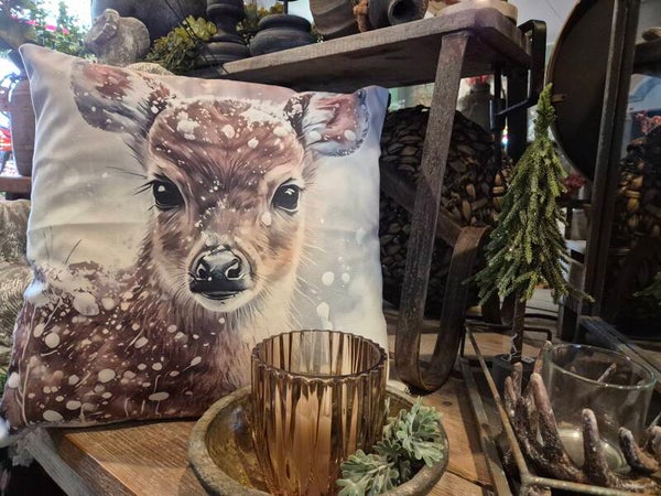 Kussen hoes Hert sneeuw