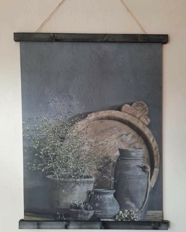 Wanddoek houtenbord 96