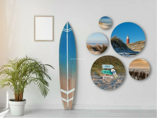 Muurcirkel set Surfen