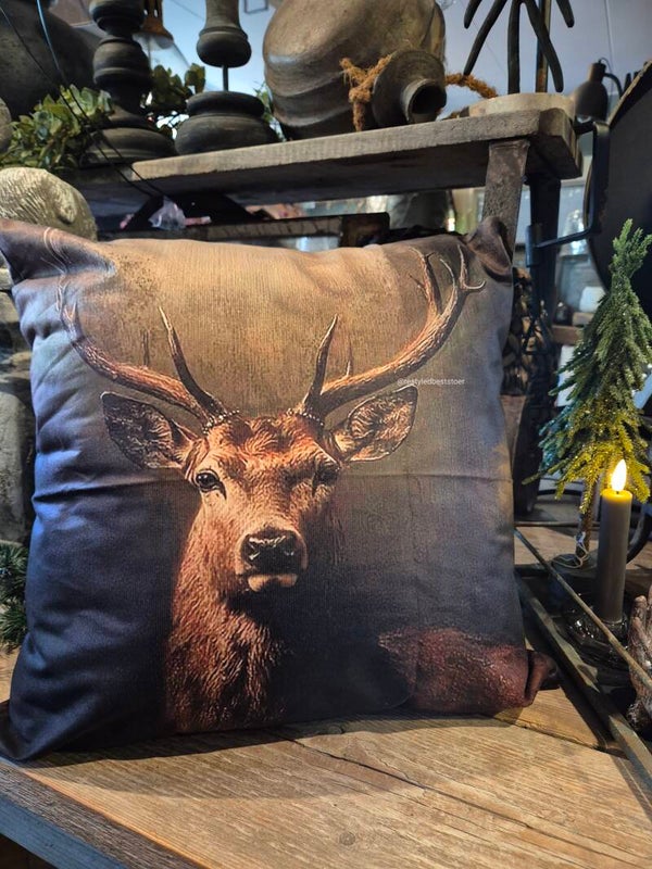 Kussen hoes hert donker