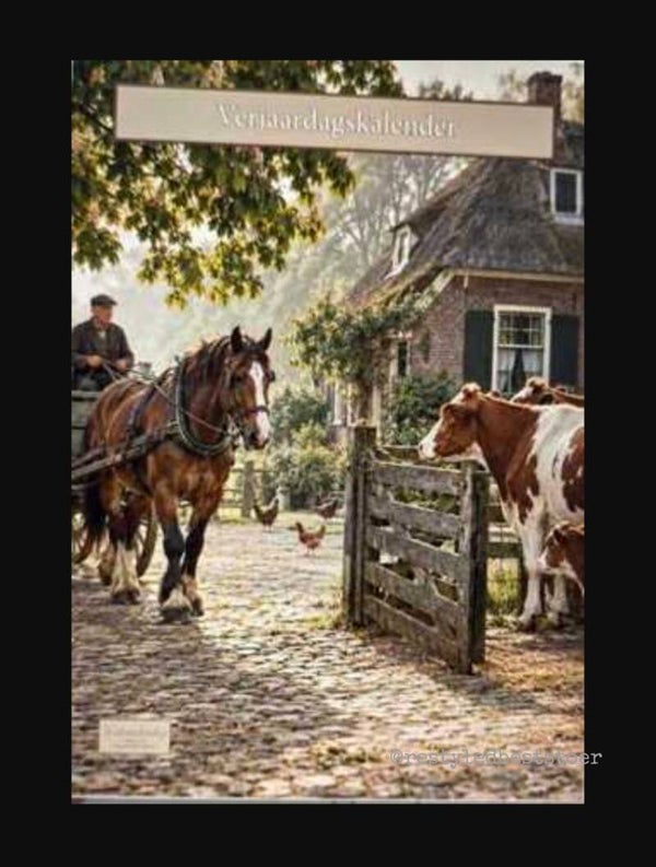 Verjaardagskalender Nostalgie leven op de boerderij