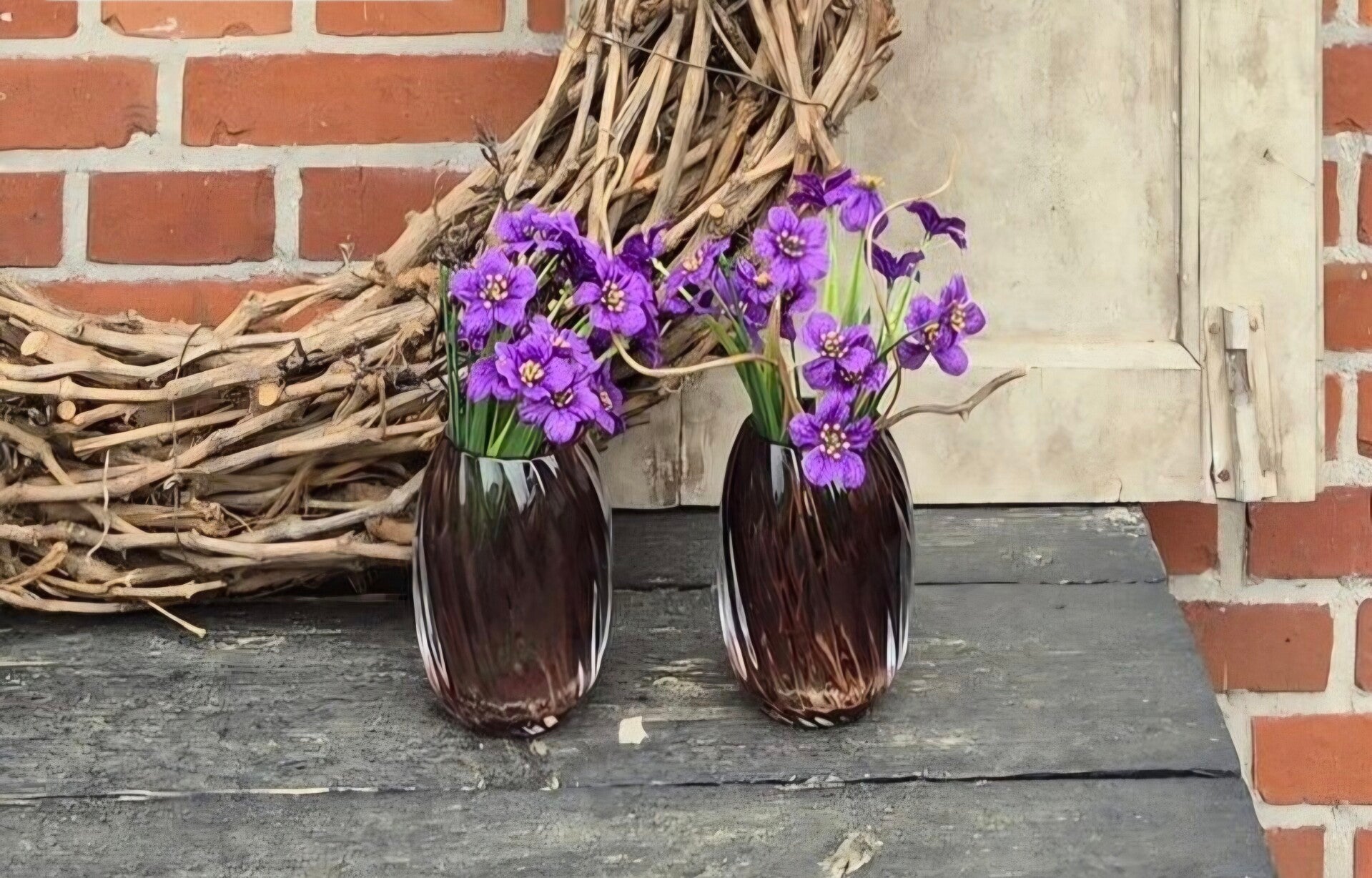 Waxinelicht houder gedraaid glas