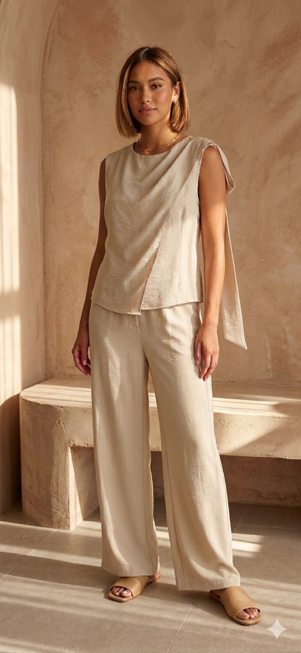 Conjunto top y pantalon.