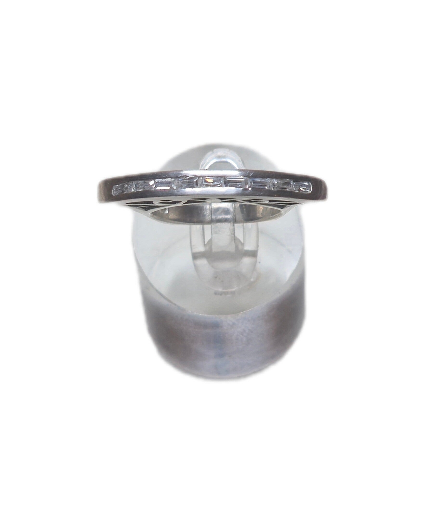 Ring mit Cubic Zirkonia Herzen durchbrochen 925 Sterling Silber Ringgröße 52