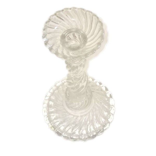 Bleikristall Kerzenständer 22 cm Kristallglas schwer 488g Kerzenhalter vintage