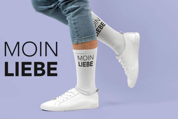 Liebes-Socken Moin! 35-38 schw.