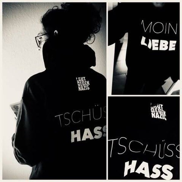 MOIN LIEBE S schw. Hoodie Offensive Liebe!