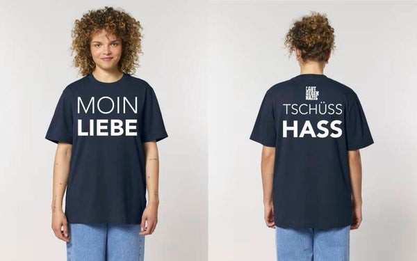 MOIN LIEBE L Blue Navy Shirt - Offensive Liebe