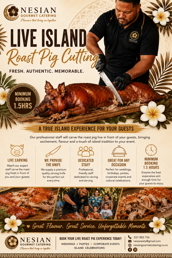 LIVE ROAST PIG CUTTING & SERVING SERVICES